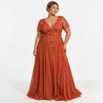 Elegância Terracota em Goffado Floral LE upscale gentle