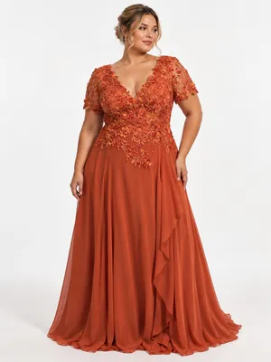 Elegância Terracota em Goffado Floral LE upscale gentle
